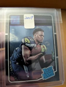 2016 Donruss Rated Rookies Stat Line Season /308 CJ Prosise #354 RC🔥🏈FREE SHIP - Picture 1 of 5