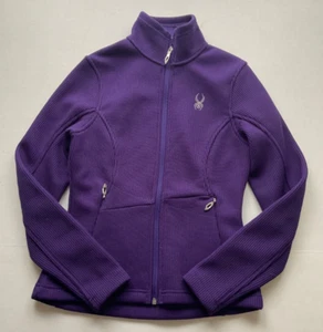 Spyder Core Sweater Womens Purple Full Zip Jacket Polyester Size XS - Picture 1 of 3