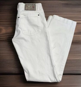Mens Dolce & Gabbana Power Straight Leg White Jeans Sz 30x33 Button Fly - Picture 1 of 22