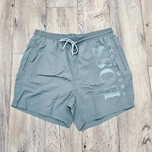 HUGO BOSS Mens Octopus Logo Print Swim Shorts Trunks - Open Green - Size XL - Picture 1 of 12