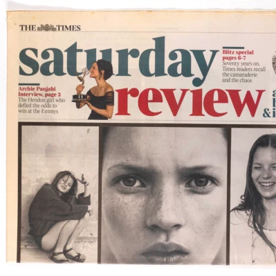 CORINNE DAY Kate Moss THE BLITZ Raymond Brggs SATURDAY REVIEW magazine THE TIMES - Image 1 of 4