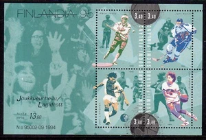Finland 1995 Team Sports min. sheet fine fresh MNH - Picture 1 of 1