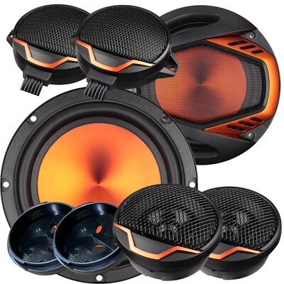 STX Audio 650C 6.5-Inch 2-Way Car Audio Component Speakers System 6-1/2 Inches - Image 1 of 4