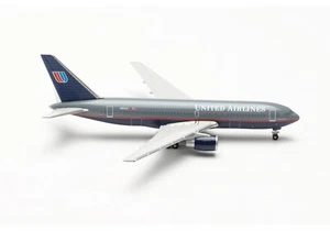 New! Herpa 536738 United Airlines Boeing 767-200 "Battleship" 90s livery - 1:500 - Picture 1 of 2