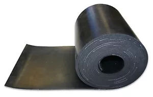 SOLID PLY REINFORCED INSERTION SIDE SKIRT NEOPRENE RUBBER STRIP VARIOUS SIZES  - Picture 1 of 1