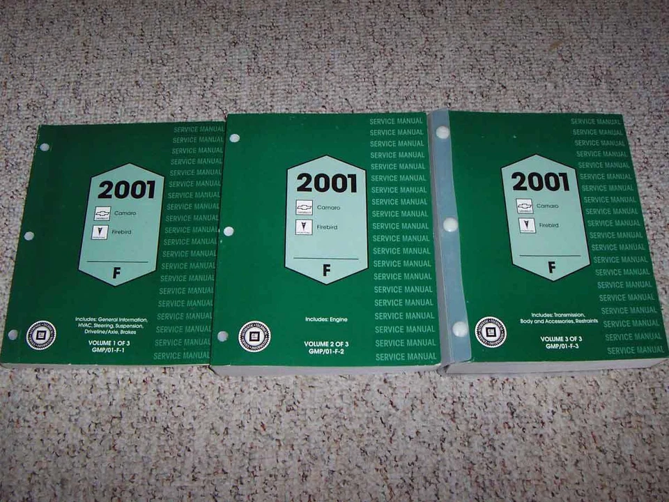 2001 Pontiac Firebird Trans Am Coupe Convertible Service Repair Manual 5.7L V8 - Imagem 1 de 1