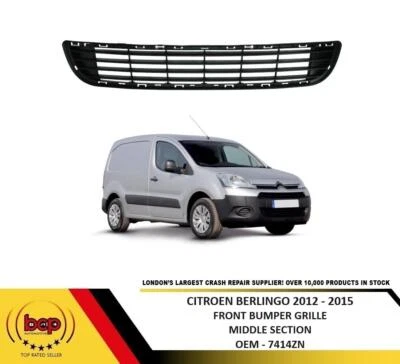  CITROEN BERLINGO 2012 – 2015  FRONT BUMPER LOWER CENTRE GRILLE MIDDLE BOTTOM - Image 1 of 4