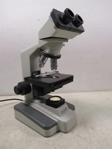 Frey Scientific B2-220 Binocular Microscope w/ 4 Objectives 100x 40x 10x 4x - Picture 1 of 12