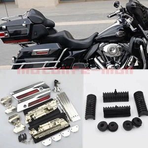 1993-2013 Latch Cover Lids Kit Fit for harley Saddlebags Hardware Touring Road - Picture 1 of 8