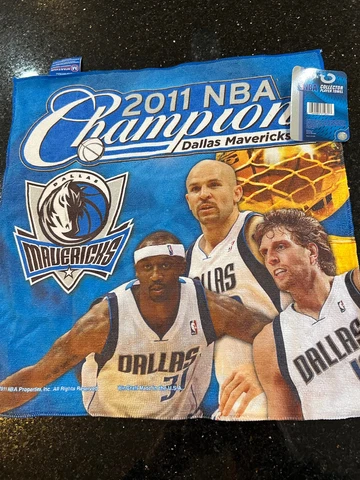 Dallas Mavericks 2011 NBA Champions player towel 16X16 wincraft Cover