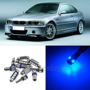 Blue 17pcs Interior LED Light Kit for 1999-2005 BMW E46 M3 318i 323i 325i - Bild 1 von 7