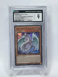 Yu Gi Oh Crystal Beast Rainbow Dragon SDCB-EN044 Ultra Raro 1ª Edición CGC 9 - Imagen 1 de 3