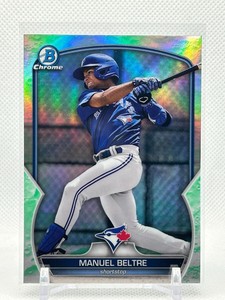 2023 Bowman Chrome Lunar Glow Refractor #BCP-79 Blue Jays Manuel Beltre