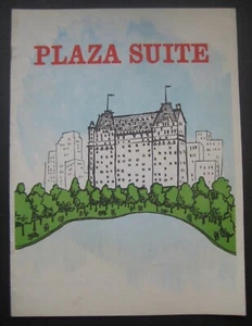 Plaza Suite Theatre Program Forrest Tucker Betty Garrett 1969 - Picture 1 of 7