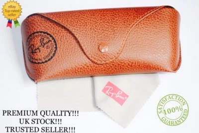 RAY-BAN NEU RAY BAN BRAUNE SONNENBRILLENETUI & TUCH