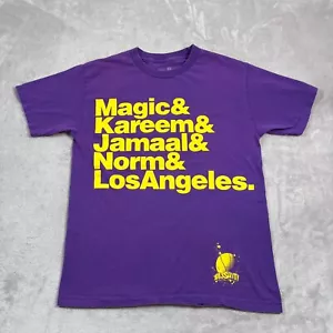 Los Angeles Lakers Dissizit Shirt Mens Size Medium Purple Gold Showtime Lineup - Picture 1 of 9