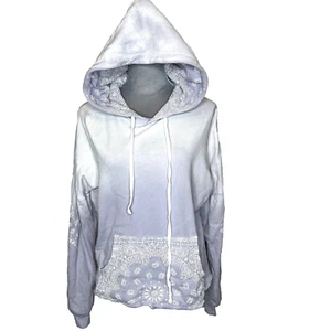 Michael Lauren Bandana Sudaderas con Capucha Talla XS Púrpura 100% Algodón Estrella Boho Cottage S - Imagen 1 de 19