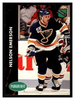 1991 Parkhurst  #151 Nelson Emerson - St. Louis Blues - Image 1 of 2
