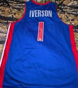 Signed Allen Iverson "The Answer" Jersey JSA COA - Picture 1 of 9