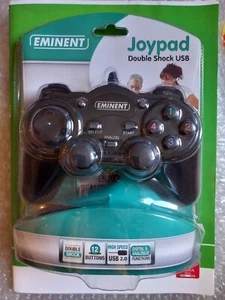 PC JOYPAD EMINENT DOUBLE SCHOCK WIRED(ALTA QUALITA')(NUOVO SIGILLATO)12 PULSANTI - Foto 1 di 4