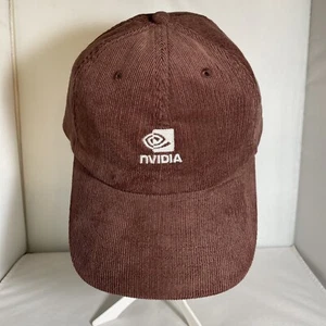NVIDIA Established 1993 Brown Corduroy Cap Hat Big Accessories New - Picture 1 of 7