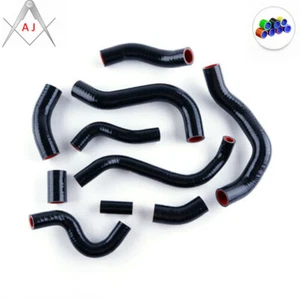 For 2012-2018 Honda CBR 1000 RR Fireblade Silicone Radiator Coolant Hose Black - Picture 1 of 3