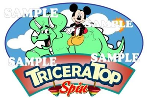 Disney Animal Kingdom Dinorama Triceratop Spin Ride Scrapbook Die Cut Piece - Picture 1 of 1