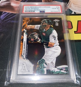 2020 Ben Baller Topps Chrome Sean Murphy Orange PSA 10 LOW POP 2 SSP/25 Braves