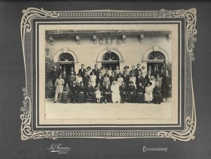 CASTELNAUDARY In Front Of The Café Group Photograph During A Wedding 1910-1920 - Picture 1 of 1