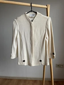St. John by Marie Gray Vintage Rayon Wool Knitted Jacket Size US 4 - Foto 1 di 13