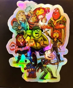 Avengers Family Guy ARTE IMÁN NEVERA Decoración del hogar Estampado de cocina - Imagen 1 de 1
