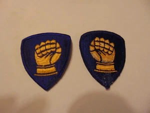 MILITARY PATCH SEW ON COLORED OLDER 46TH DIVISION THE FIST - Picture 1 of 1
