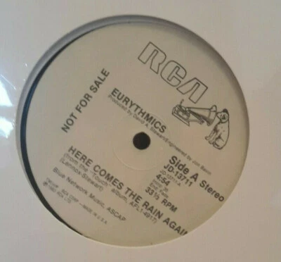 Eurythmics PROMO - here comes the rain again 12"/ RCA US Press 1983/ top - Bild 1 von 3