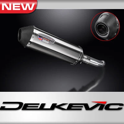 Suzuki SV650 2017-2024 Slip On 13.5" X-Oval Stainless Exhaust Muffler Kit - Image 1 of 4