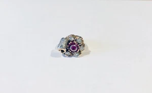 Vintage 14 Kt Rotgold Diamant Ring, Ringgröße 5 - Bild 1 von 6