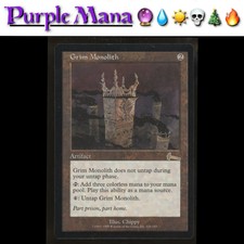 Grim Monolith Urza's Legacy  MTG Magic the Gathering Reserved List