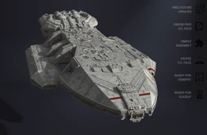 Battlestar Galactica (1978) Original Space Ship Resin 3d printed DIY model - Picture 1 of 6