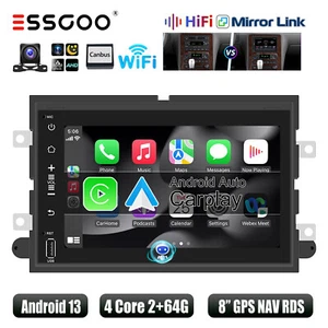 Android 13 2+64G Carplay Stereo Radio For Ford F150 2004-2008 GPS NAVI Wifi Cam - Picture 1 of 13