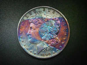 BEAUTIFUL TONED 1890-O MORGAN SILVER DOLLAR 90% SILVER COLLECTOR GRADE COIN M823 - Picture 1 of 5