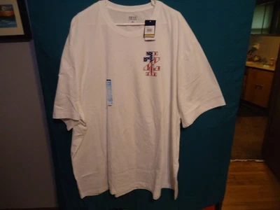Camiseta masculina gráfica IZOD água salgada branca tamanho: 4XL nova com etiquetas - Imagem 1 de 4