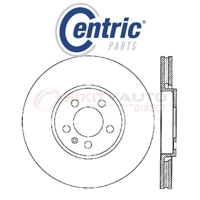 Centric C-TEK Disc Brake Rotor for 2017 Volkswagen Polo 1.6L 1.8L L4 - Kit gq Foto 1 de 4