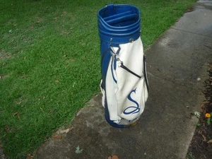 Vintage Classic Cobra 9" Vinyl/Leder Cart Golftasche mit Regenhaube und Reisebezug - Bild 1 von 7