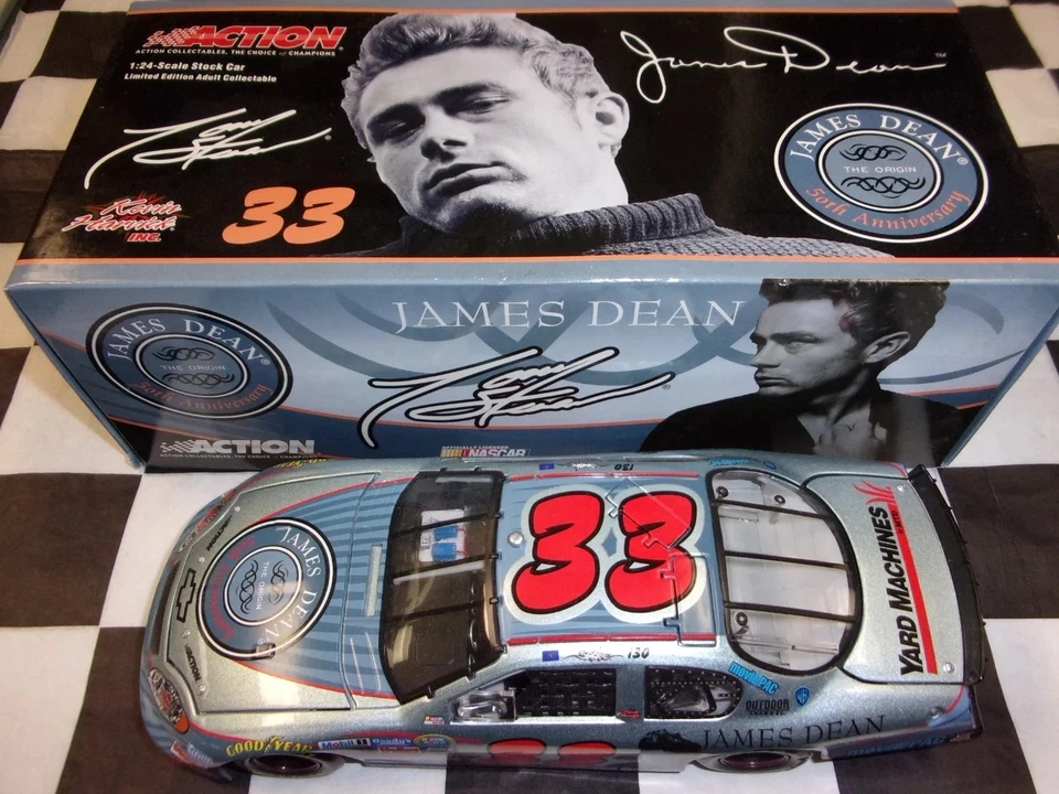 2005 Tony Stewart 33 James Dean 50th Anniv 1/24 Action Platinum NASCAR Diecast