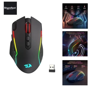 M810 MAX Mouse da Gioco Radio 3 Modalità, 12000 DPI Cablato/Wireless RGB Mau... - Foto 1 di 10