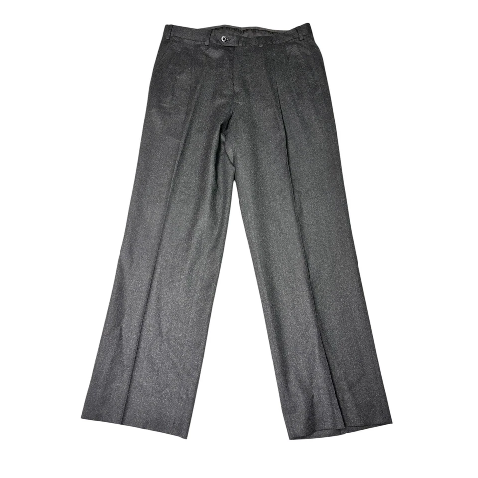 Ermenegildo Zegna Wool Trousers Mens 34x30 Pleated Dress Pants Tailored Fit - Image 1 of 4