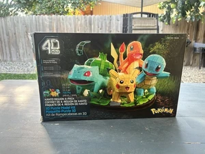 Set base Pokémon da costruzione 4D kit modello 3D PIKACHU CHARMANDER BULBASAUR SQUIRTLE - Foto 1 di 3