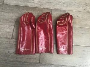 Cubiertas de cabeza de madera vintage Walter Hagen de cuero 1, 3 y 5 - Envío gratuito - Bonitas - Imagen 1 de 3