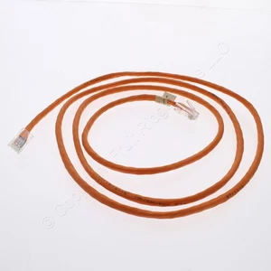 Leviton 42454-5O Orange 5ft Cat5 Ethernet Cable LAN Data Patch Cord Network Cord - Picture 1 of 5