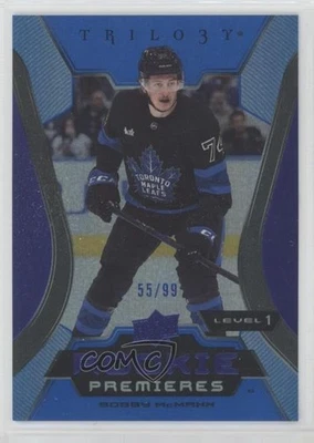 2023-24 Upper Deck Trilogy Common Rookies Blue /99 Bobby McMann #124 Rookie RC - Image 1 of 2
