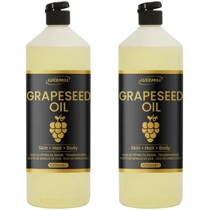 2 Liter Traubenkernöl - kaltgepresstes Trägeröl mit Flip Top für Haut & Haare - Bild 1 von 6